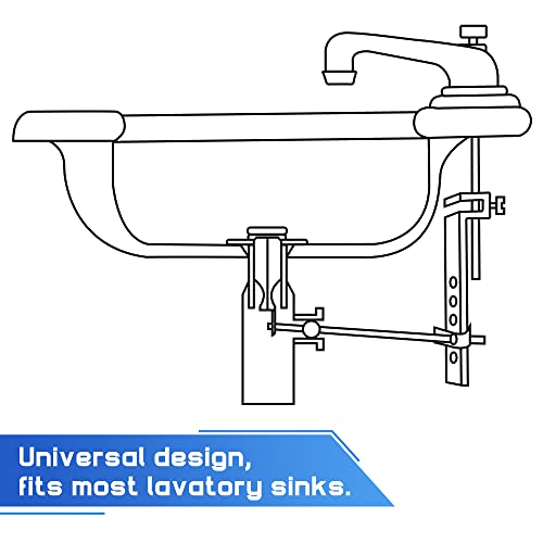Enhon 2 Hole Pop Up Stoppers, Chrome Bathroom Sink Stopper fits Most Pop Up Drain Design, 4-1/2 Inch Tall, 1-3/8 Inch Cap Diameter, with Gasket Seal, Compatible with PF WaterWorks PF0240 (3 Pack)