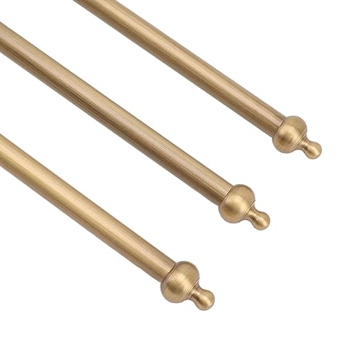 Swivel Towel Rack, Multi arm Brass Bathroom Towel Rack wall Mounted 180° Rotation Thicken Hanger bar for Bathroom for Kitchen (Three Rods) - size: Three Rods