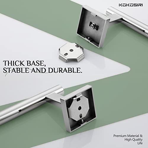 KOKOSIRI Hand Towel Bar Chrome Bathroom Towel Rail Holder Kitchen Paper Holder Wall Mounted Toilet Cabinet Mount 2 Pack, Polished Stainless Steel B3008CH-P2 - color: Polished Chrome, size: 2 Pack