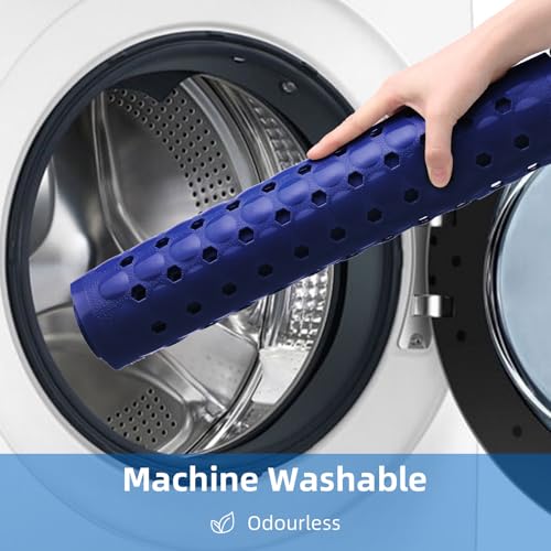 MOONFLY Shower and Bathtub Mat,40x16 Inches,Extra Long Non Slip Mats with Suction Cups and Drain Holes, Machine Washable and Anti Slip Bathmats, Bathroom Mats for Tub Nonslip (Navy Blue) - color: Navy Blue