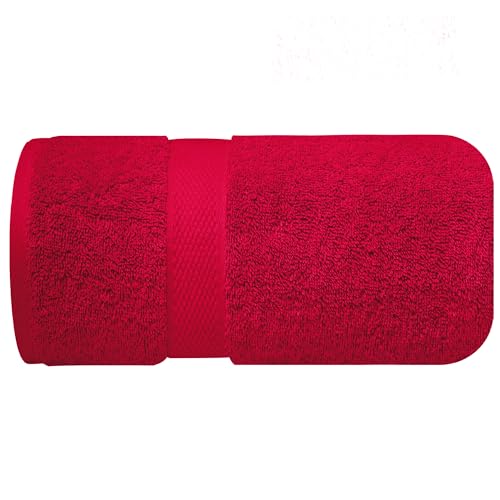 Infinitee Xclusives – Luxury Bath Sheets Towels – 1 Pack 600 GSM (35X70 Inches) – 100% Ring Spun Cotton Large Bath Towels for Bathroom (Burgundy, Bath Sheets - Pack 1) - color: Burgundy, size: Bath Sheet - 1 Pack