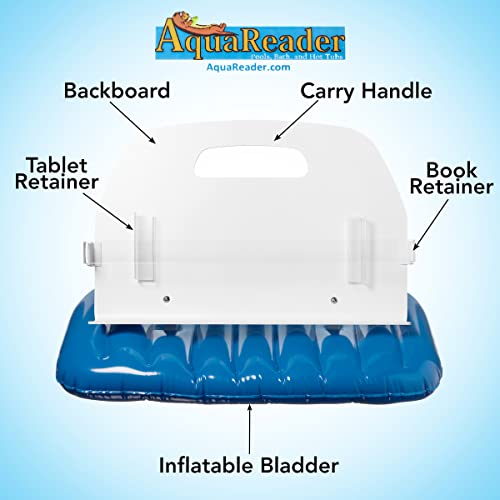 Floating Book/Tablet Caddy for Bath, Pool, and Hot Tub (Blue)