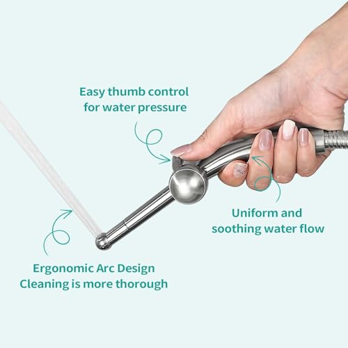 BARROCK Bidet Sprayer for Existing Toilet, Advanced Handheld Ergonomic Jet Spray Set with Precision Water Pressure Control for Muslim Shower/Feminine Hygiene/Pet Cleaning, Bruhsed Nickel - color: Brushed Nickel