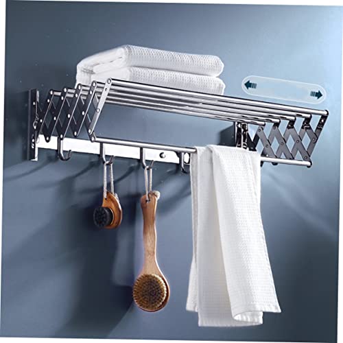 LIFKOME Laundry Mounted over The Door Drying Rack 304 Stainless Steel Telescopic