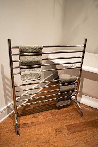 Amba SAFSP-33 Solo 33" Freestanding 10 Bar Towel Warmer in Polished - color: Polished