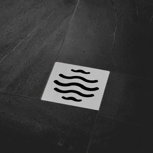 Drain Cover Grates Fit 2.5" x 2.5" Drain, Stainless Steel Drainage Grate Cover Square Replacement Floor Drain Strainer for Shower, Bathroom Floor, Balcony, and Outdoor Garden Drains -10pcs - size: 2.44" x 2.44"