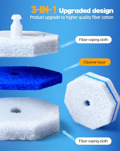 50 Pack Wand Refills Compatible with Clorox Toilet Brushes, Instant Foam Cleaning, Secure Lock No Slipping, Odor Neutralizing, Easy Snap-On Design - color: 50pack