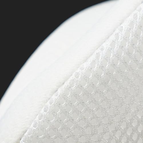 Bath Pillow for Bathtub, Breathable Polyester Headrest with Suction Cups, 20.5 x 15 in Neck and Back Support for Soaking Tub