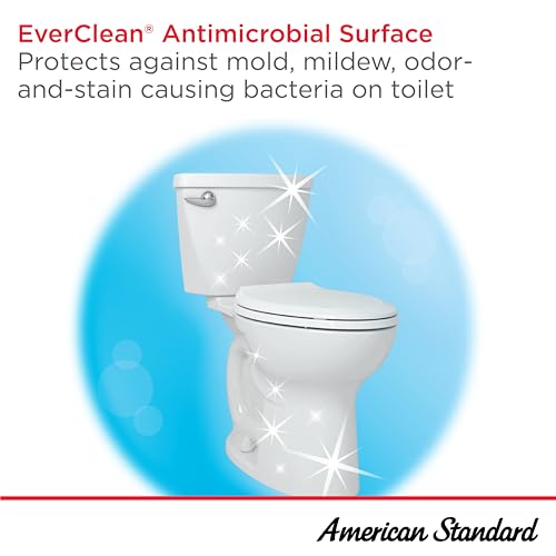 American Standard Cadet PRO Two Piece Elongated Toilet, 1.28 GPF, White - size: 12" rough-in
