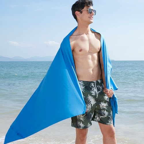 Rainleaf Microfiber Towel Quick Dry Camping & Travel & Gym Towel. Compact | Super Absorbent, Lightweight, Fast Drying. Suitable for Beach, Bath, Backpacking, Hiking, Swim.