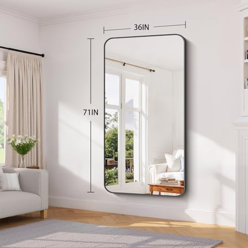 Koonmi Bathroom Wall Mirror,36x71 Inch Large Vanity Mirror for Over Sink - size: 71"L x 36"W
