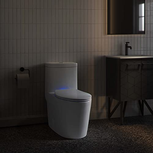 Lumiere Elongated Quick-Release Toilet Seat with Night Light