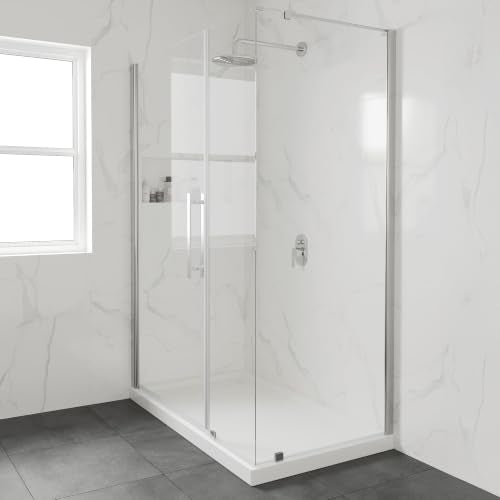 OVE Decors 54x32" Shower Base, White - size: 54 x 32, style: Side Drain