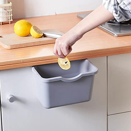 LANCHEN Kitchen Compost Bin for Counter Top or Under Sink Hanging Small Trash Can for Cupboard/Bathroom/Bedroom/Office/Camping