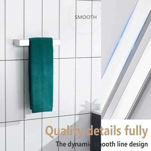 KOKOSIRI Towel Ring Chrome Hand Towel Bar Rack 9-Inch Kitchen Holder Polished Stainless Steel for Bathroom Hardware Wall Mounted, 1 Pack B4008CH-L9 - color: Polished Chrome, size: 1 Pack