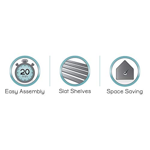 Zenna Home 2265NN Slat Style Bathroom Space Saver, Satin Nickel - style: Spacesaver