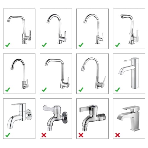 Kitchen Faucet Spray Head, Solid Brass and Stainless Steel, 360 Degree Rotatable Aerator – 3 Flow Mode Adjustable, High Pressure Booster, Anti-Splash, Water Saving Faucet Sink (All copper) - style: all copper