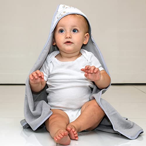 Hooded Baby Bath Towel and Washcloth 6 Piece Set for Newborns Infants & Toddlers, Boys & Girls Baby Hooded Towels (Puppies & Patterns) - color: Puppies & Patterns