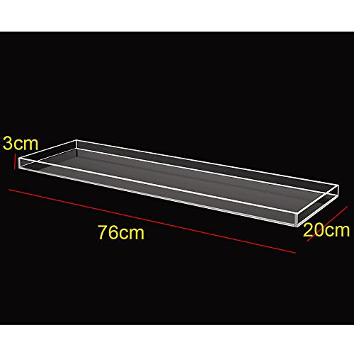 ONELUX Durable Clear Acrylic Towel Tray,Lucite Bathtub Caddy