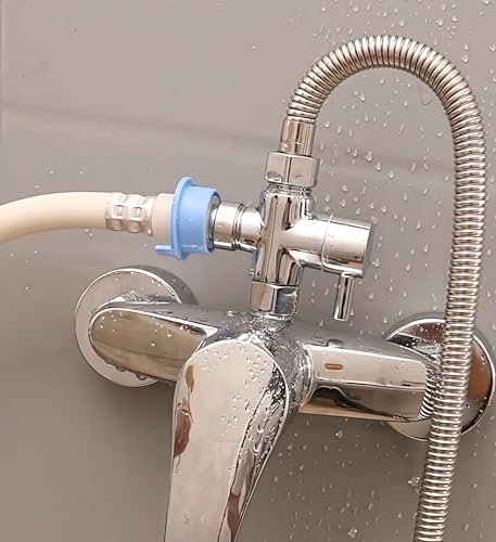 Sink Faucet Switch Valve Brass 3-Way Diverter Splitter G1/2 Adaptor - color: Metal Sliver