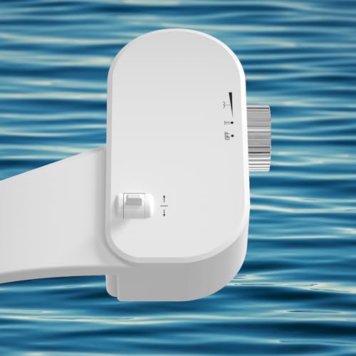 Bidet Toilet Seat Attachment with Rear and Feminine Wash, Bidet Attachment for Toilet with Self-Cleaning and Adjustable Bidet Sprayer & 21°Angle Control (Chrome) - color: Chrome