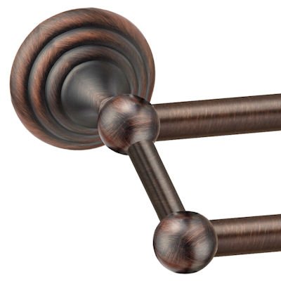 Stockton Series Oil Rubbed Bronze 24" Double Towel Bar - style: 24" Double Towel Bar