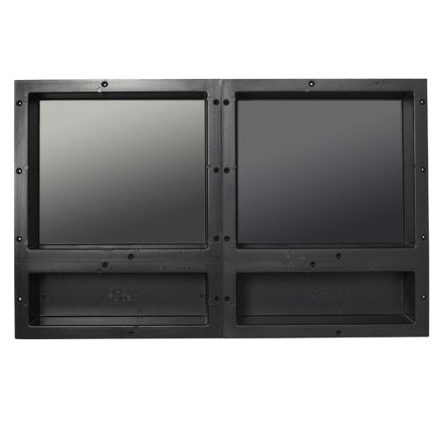 Tile Redi USA RNQH1620D-20D Niche Quadruple Recessed Shower Shelf, Four Shelves, 20" H X 32" W, Black - size: 20" H X 32" W, style: 4 Shelves