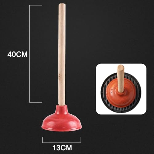 Toilet Plunger with Plunger Holder | Heavy Duty Bathroom Plunger Set for Toilet Repairable Blocked Toilets Sinks and Drains - color: Group 2