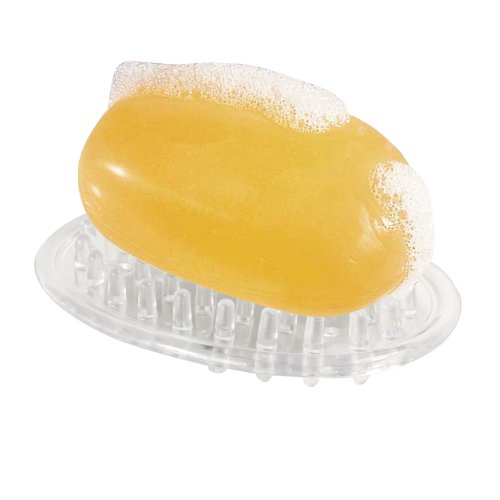 iDesign Plastic Soap Saver, Holder Tray for Bathroom Counter, Shower, Kitchen, 0.75" x 3.25" x 4.75", Set of 12, Clear - color: Clear, style: Set of 12