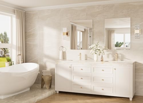 24x30 Frameless Bathroom Mirror, Vanity Bathroom Mirror for Wall Shatterproof Modern Rectangle Mirrors for Bedroom, Living Room, Entryway, Home Gym, Entryway - size: 30"L x 24"W, style: Frameless
