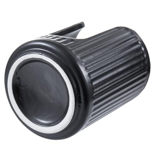 Modern Fluted Matte Black Ceramic Coffee Cup Dispenser Holder – Stylish Disposable Paper Cup Dispenser for Kitchen, Coffee Bar, or Office Countertop