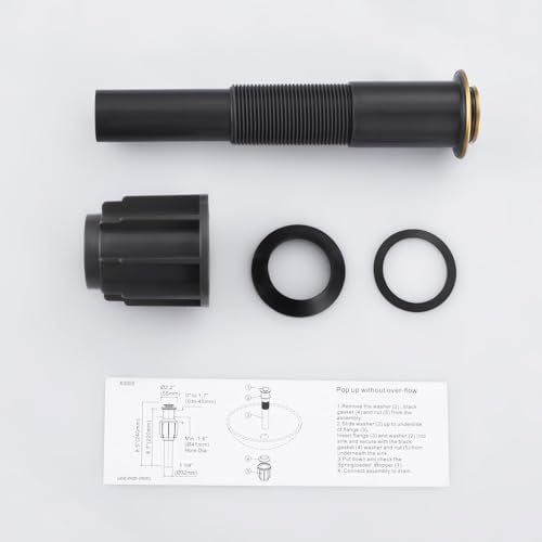 Pop Up Sink Drain Without Overflow, Bathroom Sink Drain Vessel Sink Stopper Pop Up Sink Drain Stopper, Pop Up Drain for Bathroom Sink Drain Strainer for Hair Catcher, Brushed Golden - color: Brushed Golden, style: Without Overflow