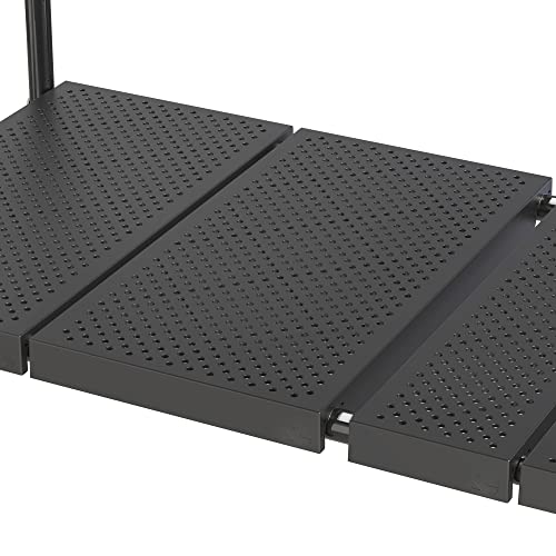 Deco Brothers Under Sink 2 Tier Expandable Shelf Organizer, Black - color: Black