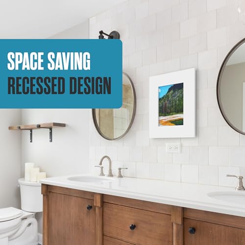 Medicine Cabinet No Mirror, Recessed Medicine Cabinet, 12x15 (14x17) | Houseables Hidden In Wall Niche, Without Mirror, Picture Frame, Concealed, Built In, Between Stud Shelf Insert, Bathroom - size: 12" x 15" ID, 14" x 17" OD