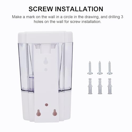 Automatic Soap Dispenser Wall Mounted: 700ml/23.7oz Commercial Hand Soap Dispenser Wall Mount, Touchless Electric Sensor Pump for Home Kitchen Bathroom Offices Hotel Commercial Restaurant - color: Automatic