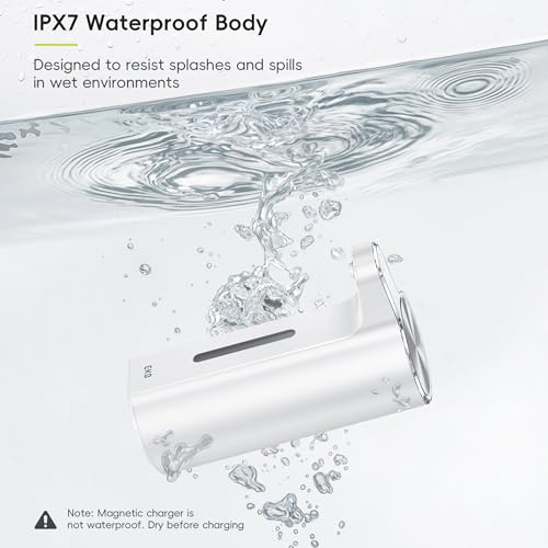 EKO Aroma Pro 13.5 fl oz Touchless Automatic Liquid Soap Dispenser, Rechargeable Electric Hand & Dish Soap Dispenser for Bathroom and Kitchen, IPX7 Waterproof, Adjustable Volume Control (White) - color: White, size: 13.5 oz (Premium Wireless Charging)