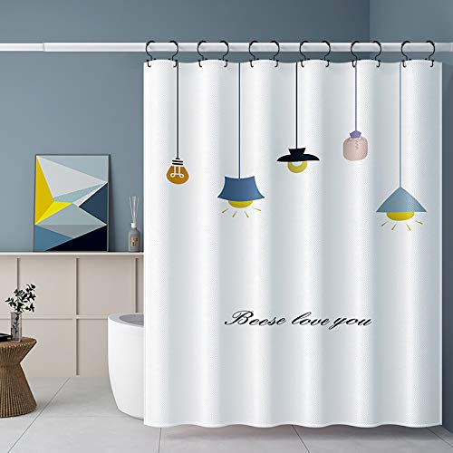 Shower Curtain Hooks, Goowin Shower Curtain Rings, Stainless Steel Black Shower Curtain Hooks, Shower Curtain Rings Rust Proof, Free Sliding Double Shower Hooks for Shower Curtain & Liners (Black) - color: Black