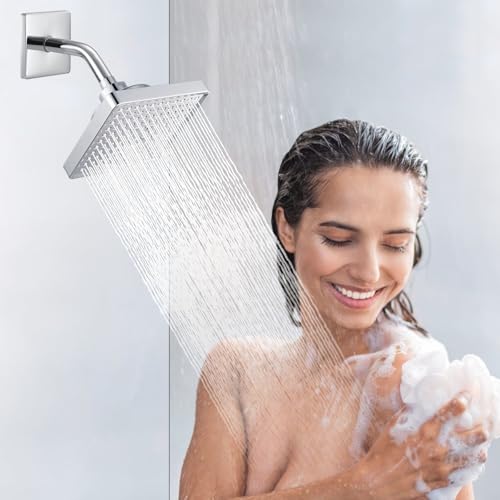 Shower Arm with 3.5" Flange, 10 Inch Wall Mount Replacement Shower Head Arm For Fixed Shower Heads and Handheld Showerhead, Chrome - color: Chrome, style: 10 Inch