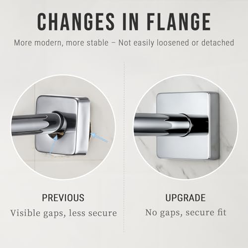 G-Promise 11 Inch Shower Extender with 6 Inch Shower Arm and Flange(Chrome) | Solid Brass Construction, Height and Angle Adjustable, Standard Connection Thread, All Installation Tools Included - color: Chrome, style: 11 Inch