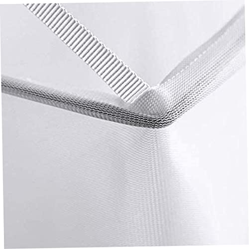 2 Pack Mesh Hanging Laundry Hamper Bag Over The Door Closet Organizer Hanging Clothes Basket Folding Door Hooks with Handles White laundry bag
