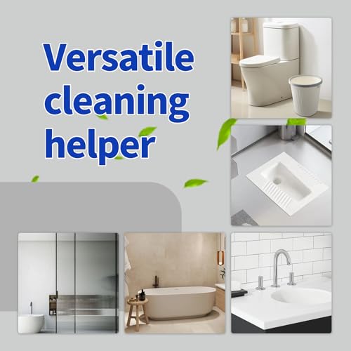Disposable Toilet Brush Cleaning Supplies, Toilet Bowl Cleaner and Holder Set with 50 Toilet Cleaning Wand Refill Pads, Bathroom Maintenance Wall Mounted Toilet Cleaner Kit (White+Blue) - color: White+blue