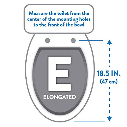 Clorox Elongated Plastic Toilet Seat with Easy-Off Hinges, Wiggle-Free - style: Elongated Plastic