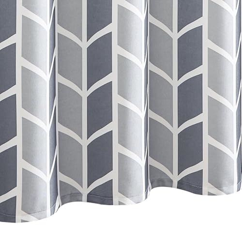 jinchan Grey and White Geometric Shower Curtain Chevron Arrow Farmhouse Shower Curtains for Bathroom Modern Waterproof Fabric with 12 Hooks 70x72 Inches - color: Arrow Grey, size: 70"W x 72"L (Pack of 1)