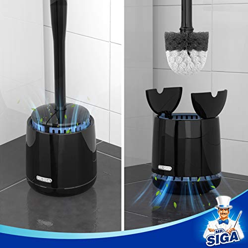 MR.SIGA Premium Toilet Bowl Brush Replacement Head, 2 Pack | Scratch free toilet brush head, safe for porcelain toilet