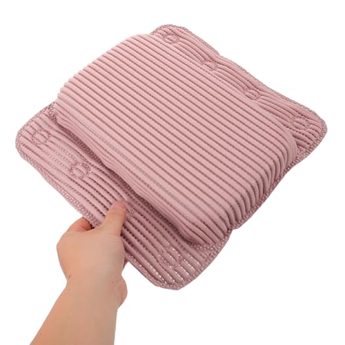 Non-Slip Bath Pillow for Tub with 8 Strong Suction Cups - Bathtub Headrest Neck Back Support for Women Spa Hotel Relaxing Bath Accessories (Pink)