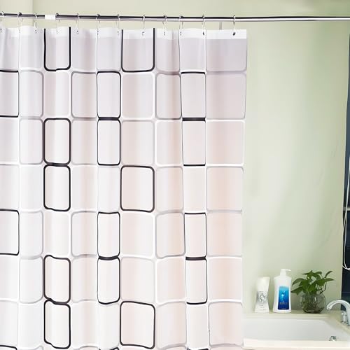 12 PCS Silver Shower Curtain Hooks Rings, Rust-Resistant Metal Double Glide Shower Hooks for Bathroom Shower Rods Curtains, Set of 12 Hooks, Silver - color: Silver