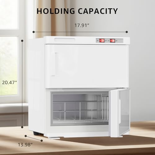 32L Hot Towel Warmer Cabinet, Large Professional Towel Heater - White | Rust Resistant, Stainless Steel Racks, Large Capacity, Towel Warmer for Spa Massage Salon Home - color: White, size: 32L