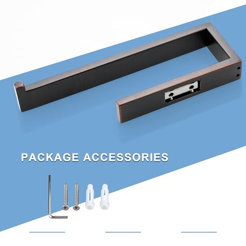 Sayayo Bathroom Hand Towel Holder, Oil Rubbed Bronze Towel Bar Wall Mounted | SUS304 Stainless Steel Towel Ring 10 Inch, Kitchen Towel Rack Modern Square - color: Oil Rubber Bronze