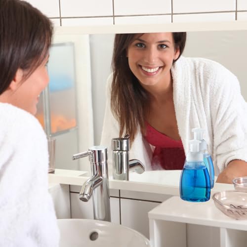 Nuenen 48 Pieces 8oz Foaming Soap Dispenser Refillable Foaming Pump Bottles Bulk Travel Hand Soap Dispenser Plastic Press Bottles Empty Containers for Shampoo Bathroom Commercial(White) - color: White