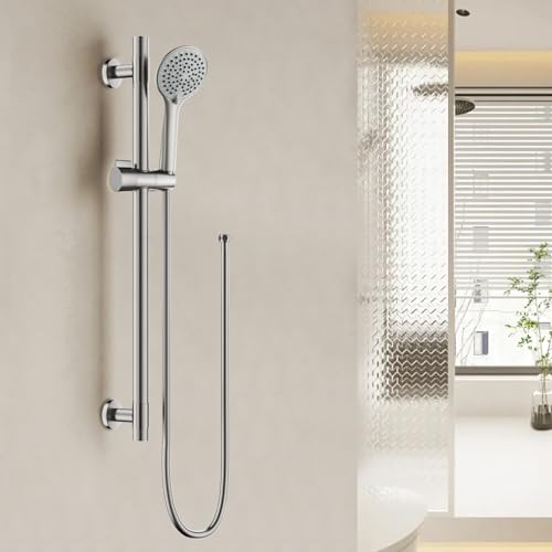 shower hose 304 stainless steel extra long shower hose replacement handheld shower head hose extension (Chrome, 78 inch) - color: Chrome, size: 78 inch